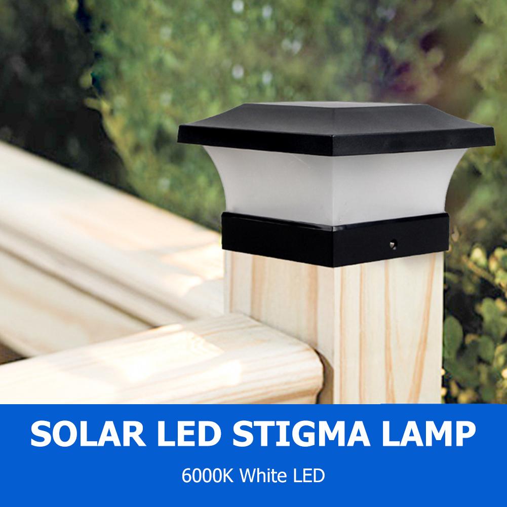 

6LED Solar Fence Waterproof Square Stigma-Outdoor Solar Light, 501 Original
