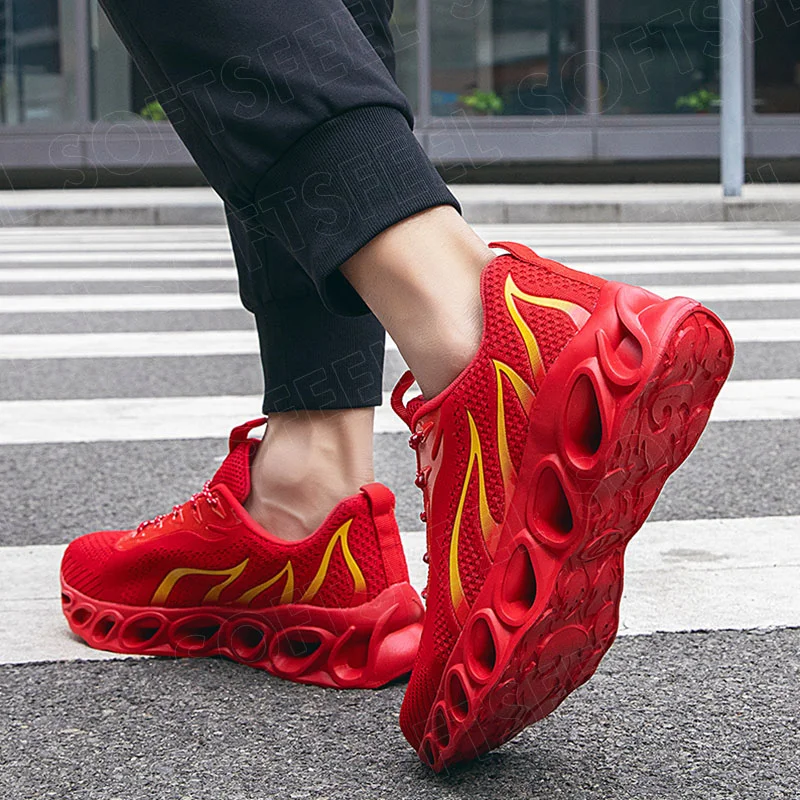 Softsfeel Women's Relieve Foot Pain Perfect Walking Shoes - Red