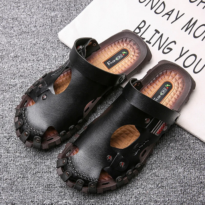 Men's Closed Toe Dual-Purpose Sandals