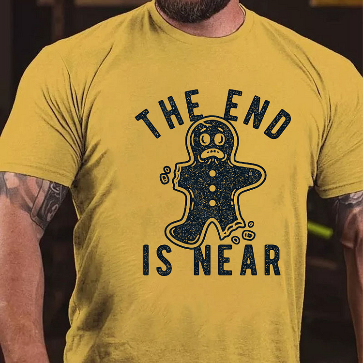 The End is Near Funny Christmas Gingerbread Cookie T-shirt