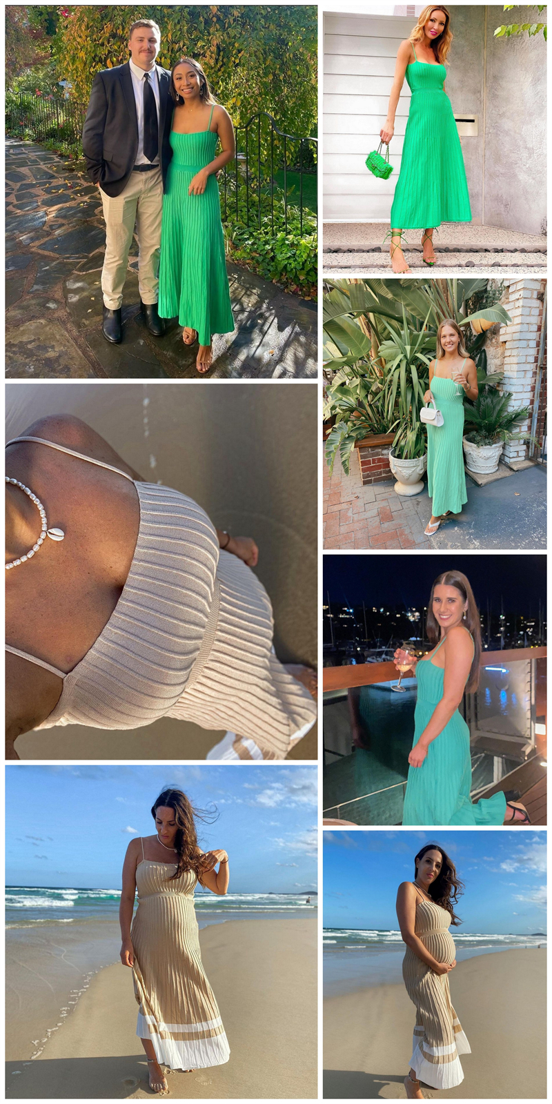 Ootddress Backless Ribbed Maxi Dress For Women Summer New Holiday Party Stretch High Waist Bodycon Maternity Dresses Knit Sundress