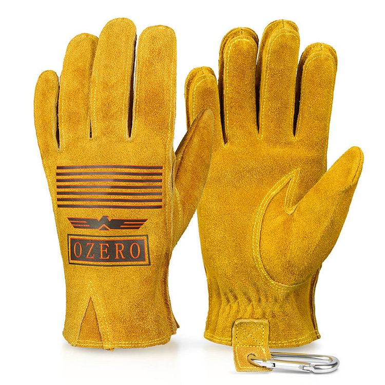 Vintage Motorcycle Leather Riding Gloves