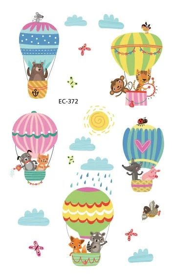 Cool Cartoon Temporary Red Card Tattoo Sticker for Boy Child Tattoo Kids Body Art Water Transfer Fake Tattoo Decals 120*75mm