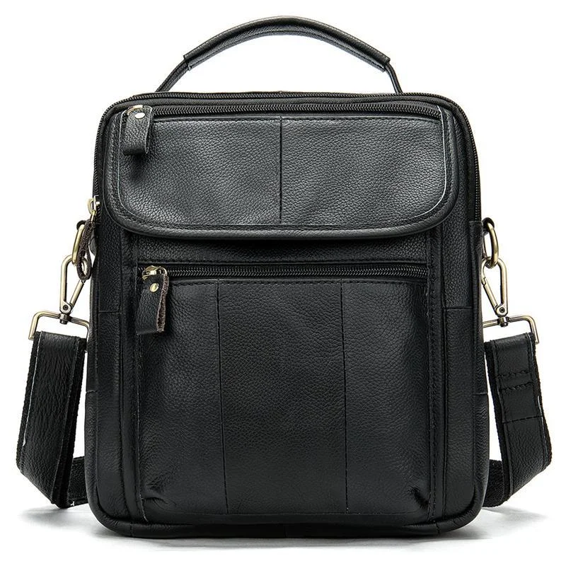Men's Retro Casual Leather Business Handbag Crossbody Bag