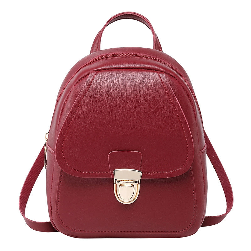 Solid Color Daily Street Women's Backpack