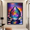 Water Drop Flowers-11CT Stamped Cross Stitch 40*60cm (Big Size)