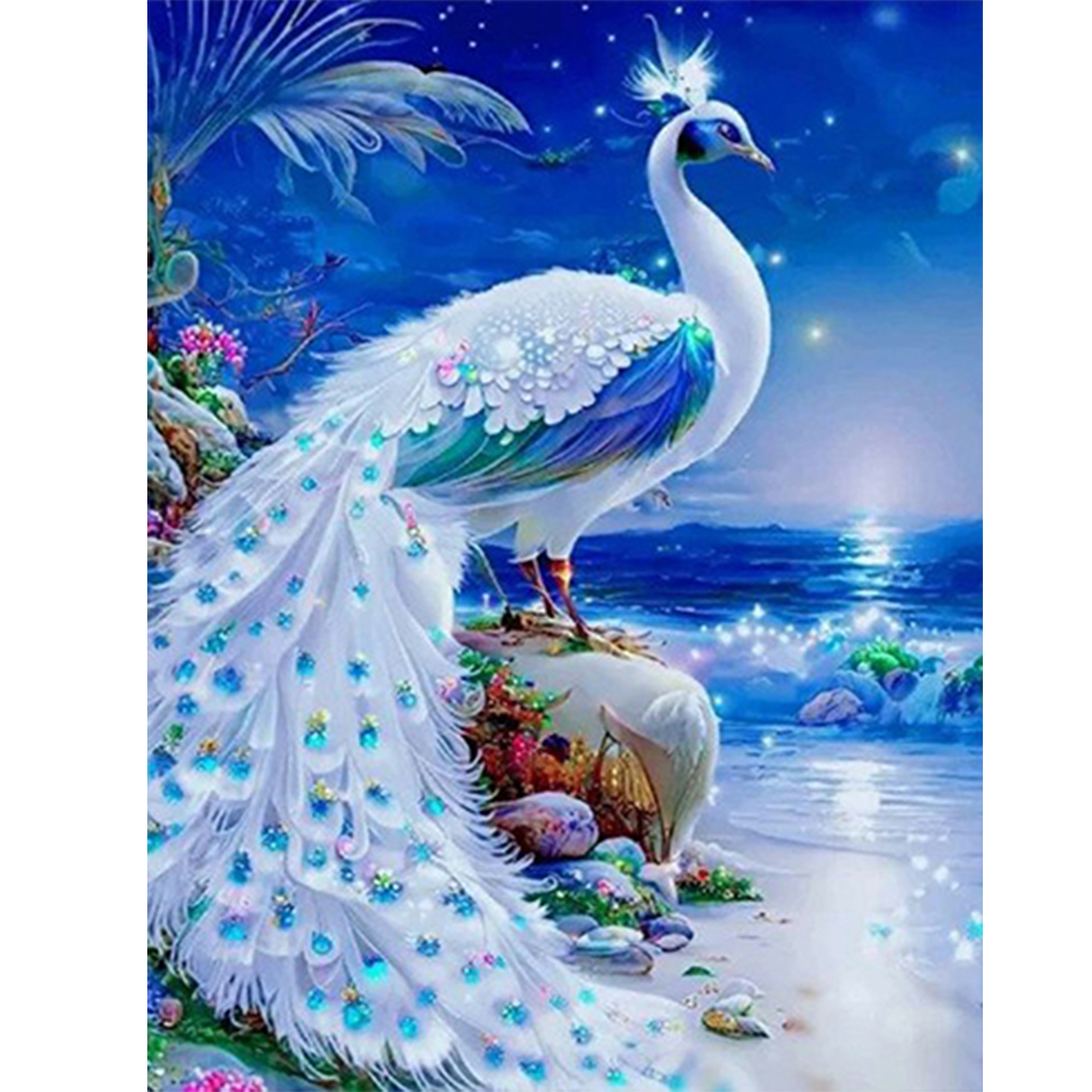 Gorgeous Peacock 30*40cm(canvas) full round drill diamond painting