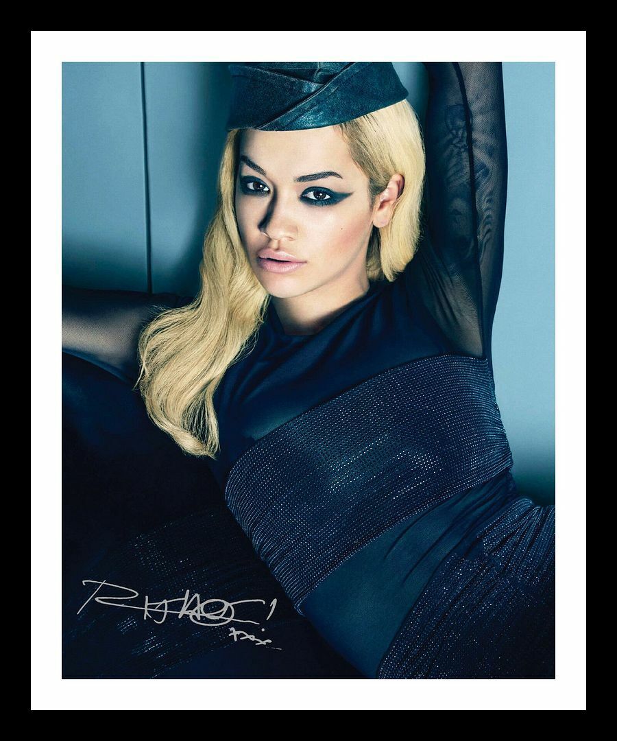 Rita Ora Autograph Signed & Framed Photo Poster painting 2