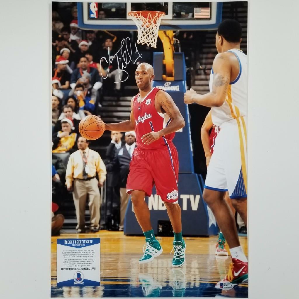 Chauncey Billups signed LA Clippers 12x18 Photo Poster painting Autograph A ~ Beckett BAS COA