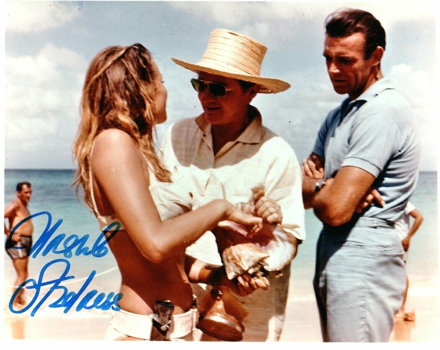 Genuine Hand Signed Ursula Andress Dr No Photo Poster painting 10 x 8 Photo Poster painting  James Bond COA