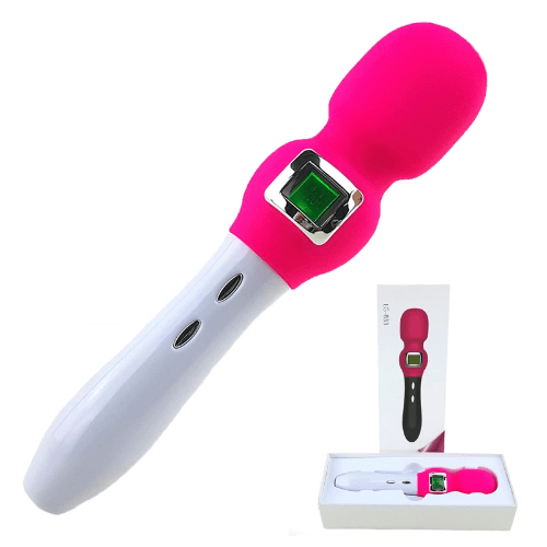 pornhint Pornhint Magic Wand Sex Vibrator for Women,Strong Power LCD Display Vibrating G-Spot Sex