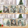 6PCS DIY Diamond Art Greeting Cards Winter Theme Congratulations Cards & Gifts