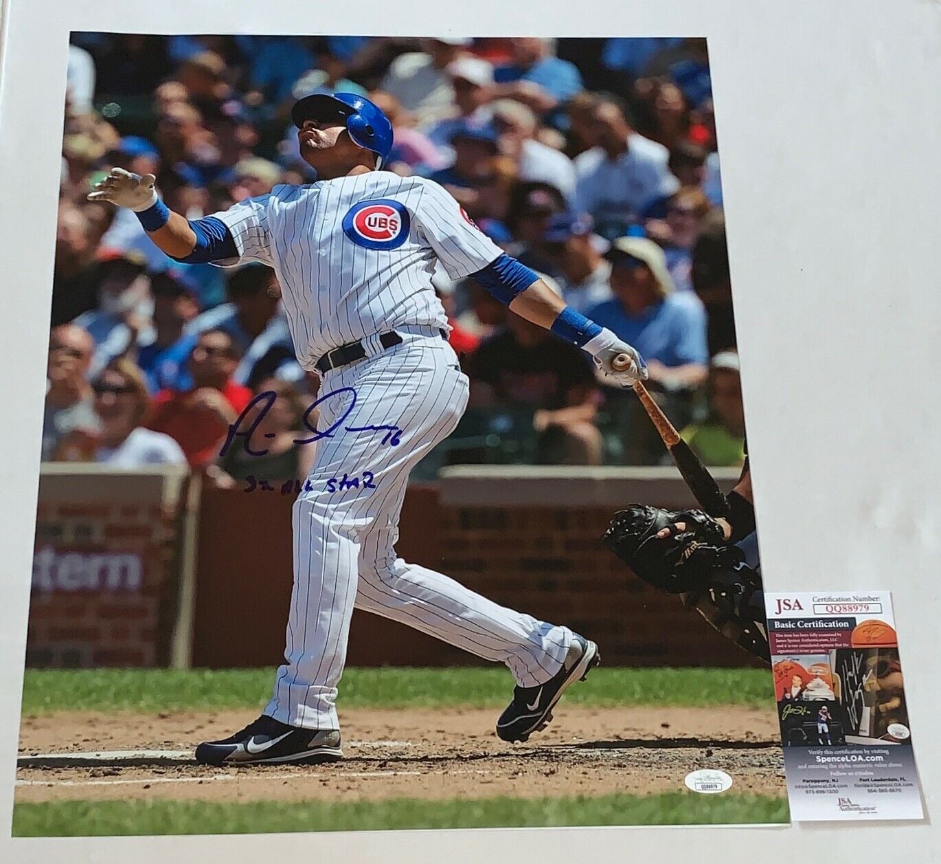 Aramis Ramirez signed Chicago Cubs 16x20 Photo Poster painting autographed 3x All Star Insc. JSA