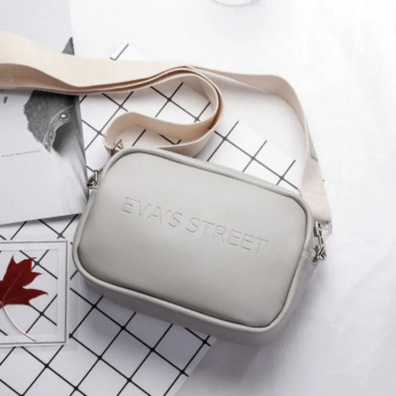 Brand Designer Leather Women Bag Ladies Shoulder Messenger Bags Handbag Letter Flap Simple Fashion Females Crossbody Bag
