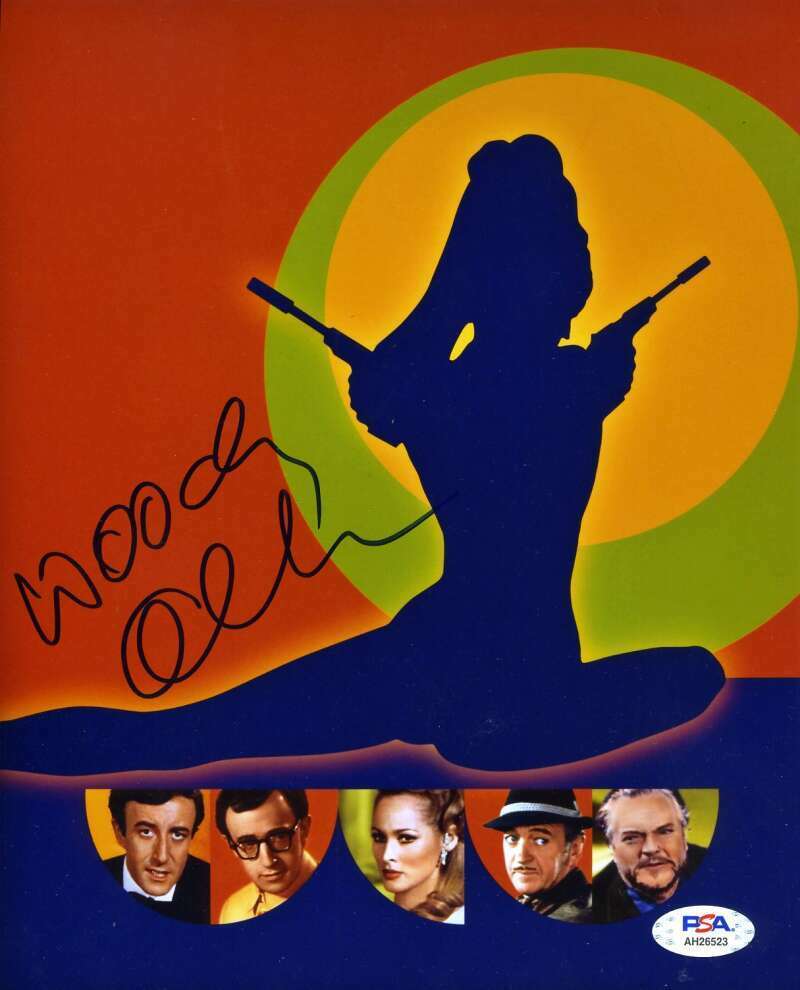 Woody Allen PSA DNA Coa Signed 8x10 James Bond Photo Poster painting Autograph