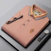 Men's High-end Mulberry Silk Loose Business Casual POLO Shirt