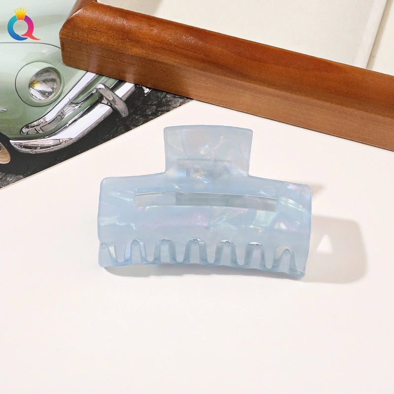 Women’s Minimalist Classic Style Solid Color PVC Hair Claws