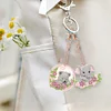 6Pcs DIY Diamond Painting Small Animal Double Sided Keychain