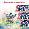 (US Local)Diamond Painting Car Aromatherapy Vent Clip Bling Air Vent Decorations (E)