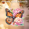 4Pcs Diamond Painting Acrylic Insect Pendant Single Side Drill Home Garden Decor
