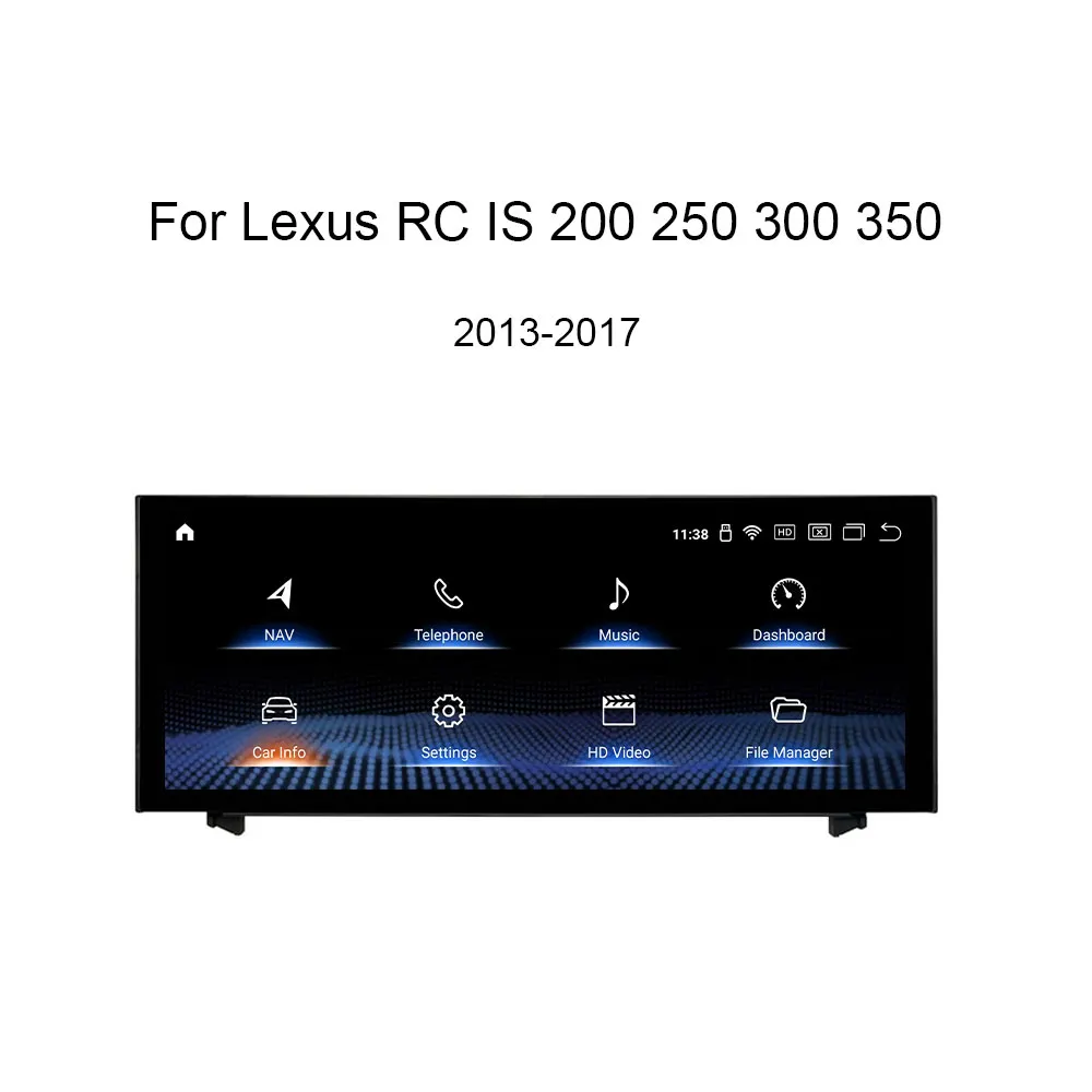 For LEXUS RC IS 300 2013-2017 year Android Car Radio Audio CarPlay GPS Navigation Multimedia Player