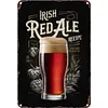 Irish  red ale - Panneaux en &eacute;tain m&eacute;tallique(20*30cm/30*40cm)