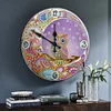 DIY Round Metal Tin Owl Diamond Painting Special Shaped  Clock Kit