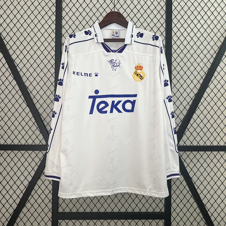 1994/96 Real Madrid Home Retro Long Sleeve Shirt