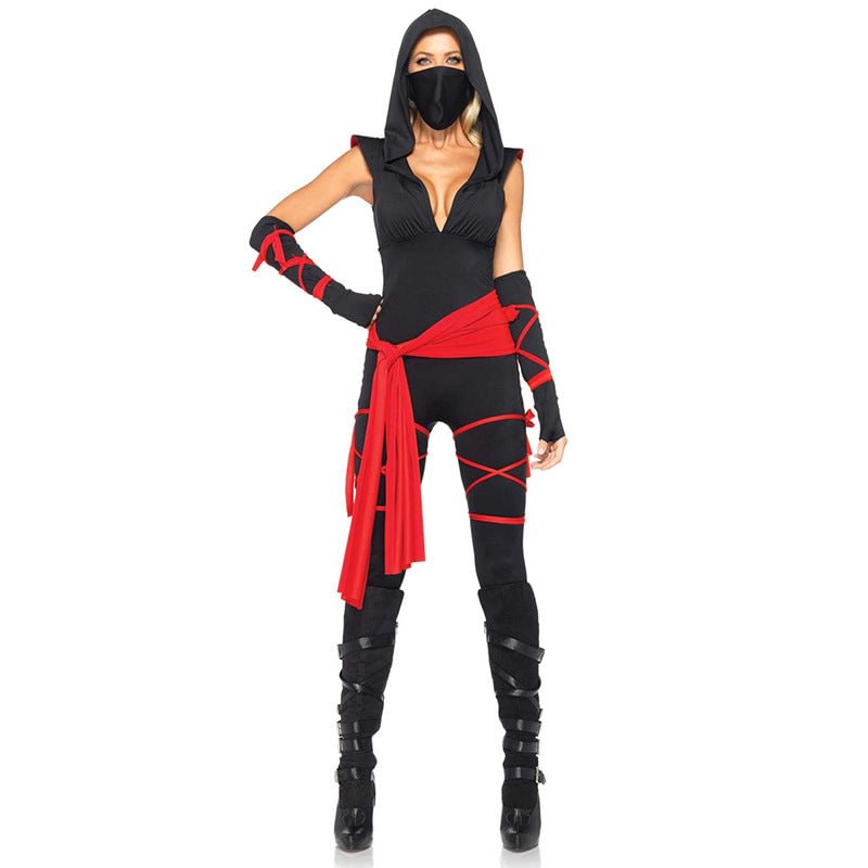 Womens Sexy Ninja Halloween Costume-elleschic