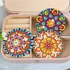 3pcs DIY Datura Diamond Painting Makeup Mirror Portable Kits