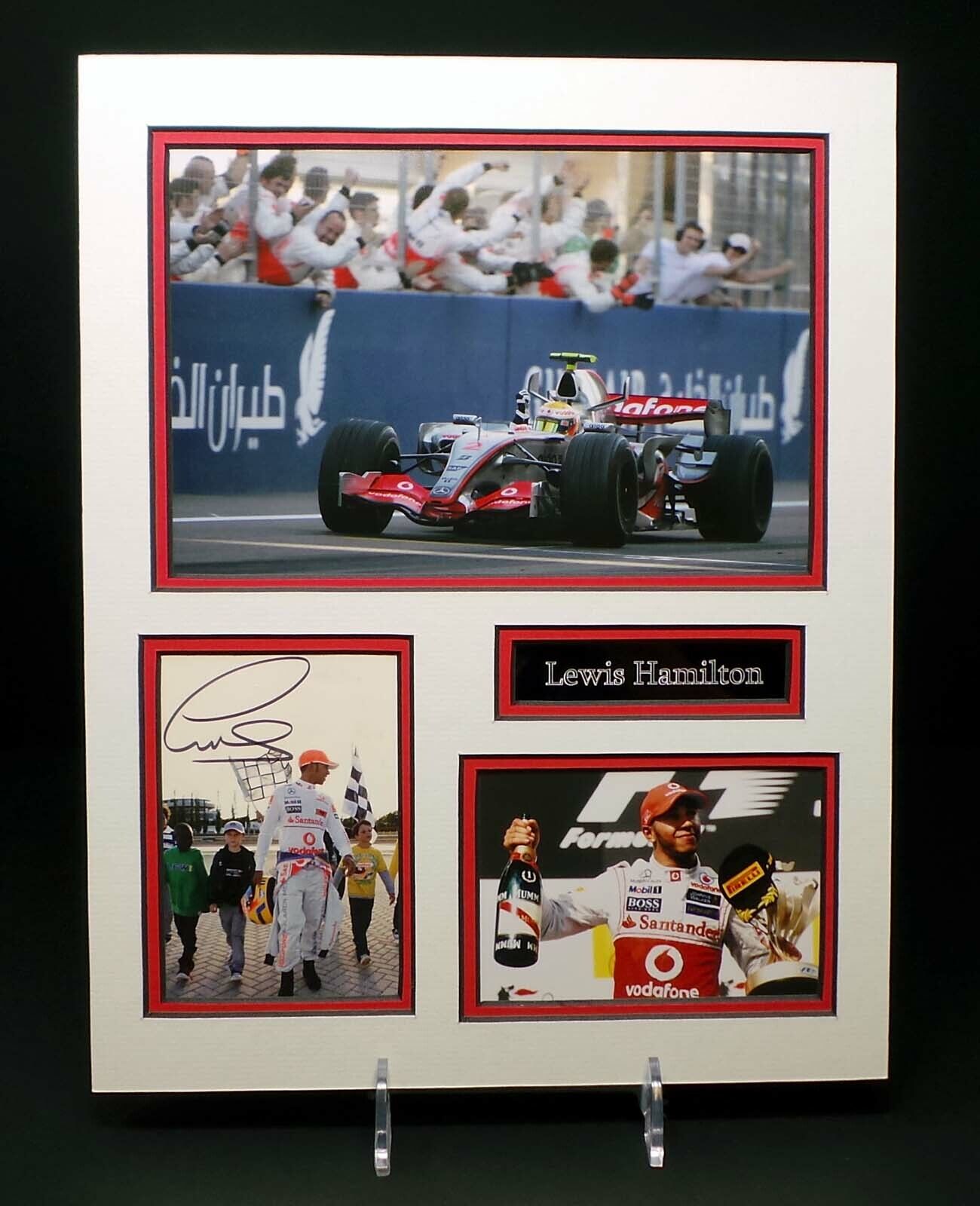 Lewis HAMILTON McLaren Racing Team Signed Mounted Photo Poster painting Display AFTAL RD COA