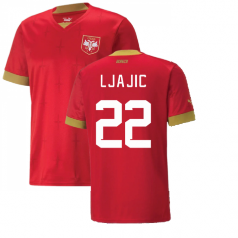 Serbien Adem Ljajić 22 Home Trikot WM 2022