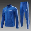 2024/2025 Italy Long Zipped Jacket Training Suit Blue Football Shirt 1:1 Thai Quality Set