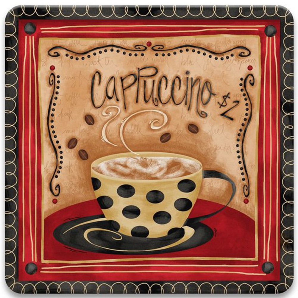 

(Multi-Size) Cup Coffee - Round/Square Drill Diamond Painting, Round diamond 30*30cm, 501 Original