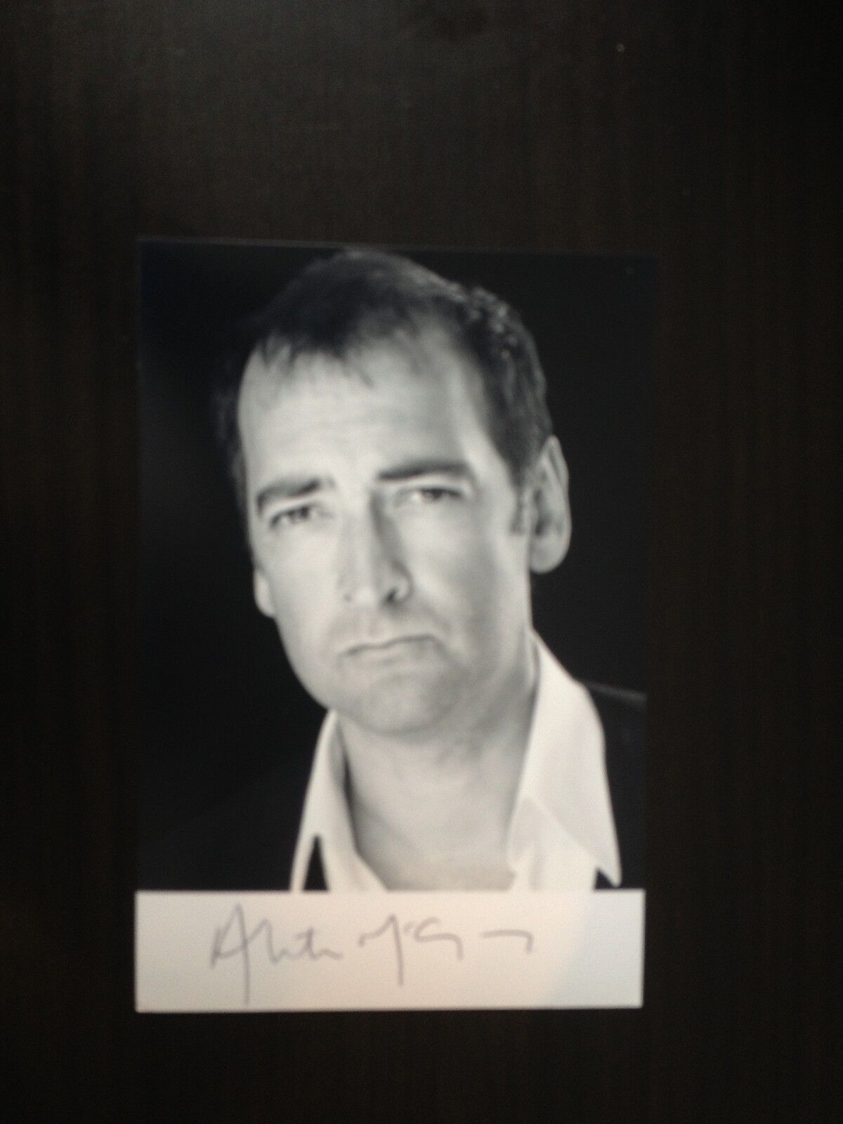 ALISTAIR McGOWAN - THE BIG IMPRESSION - EXCELLENT SIGNED B/W Photo Poster painting