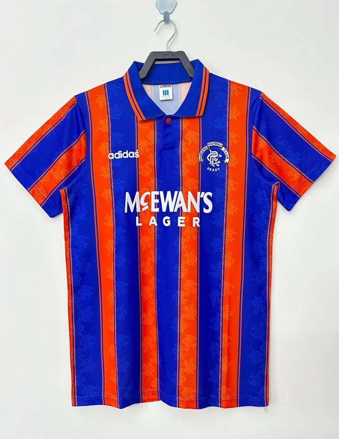 1993-1994 Retro Rangers Away Football Jersey