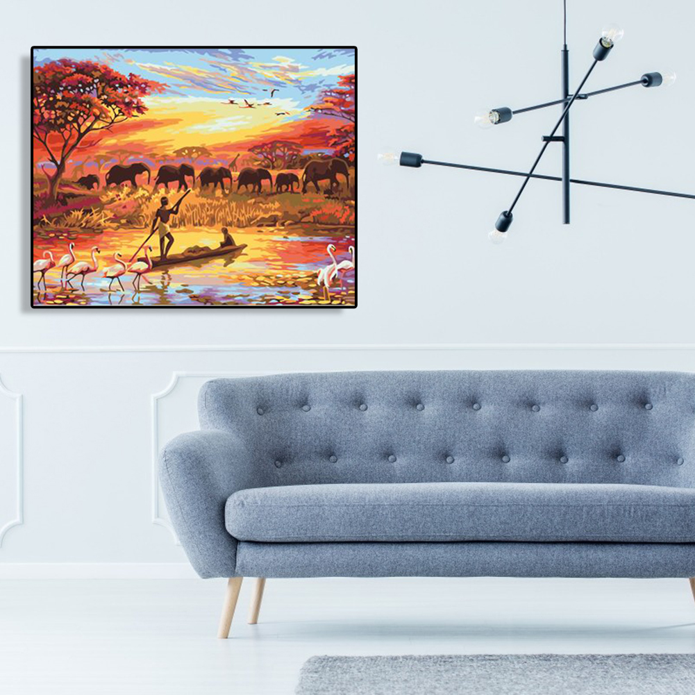 

40x50cm - Paint By Numbers Natural Landscape, 501 Original