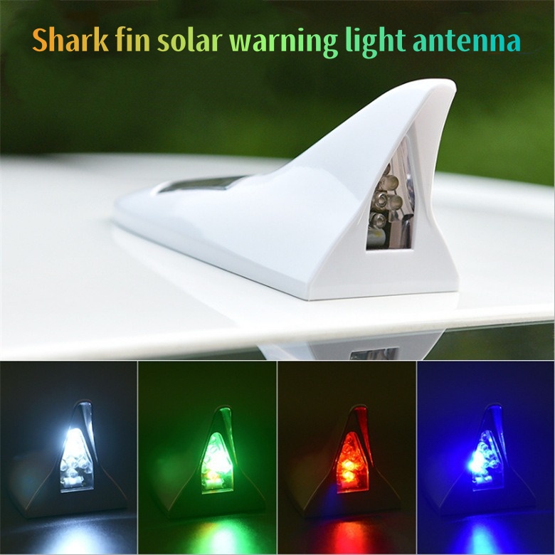 Solar Shark Fin Antenna with Strobe Warning Light