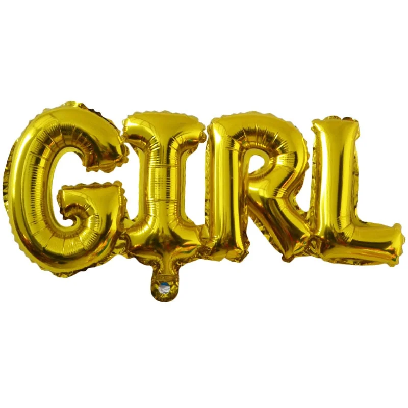 Baby Shower Balloons Blue Pink Boy Girl Foil Ballons Kids Gender Reveal First 1st Birthday Party Kids Party Decorations Supplies