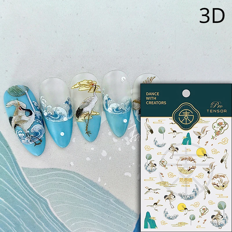 Elinlin Chic Summer Nails – Colorful Flower Swallow Pearl Nail Art Stickers for Trendy Manicures  