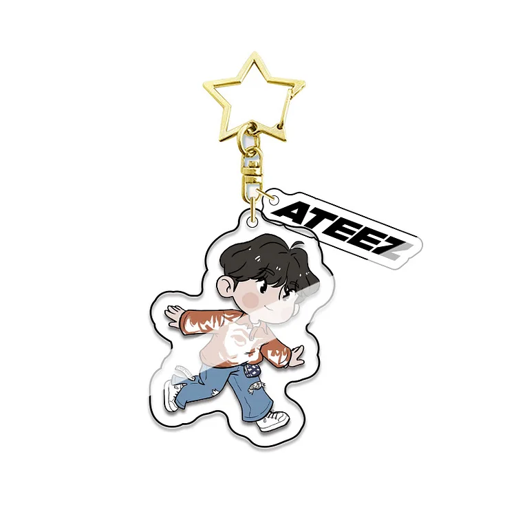 ATEEZ Cute Member Acrylic Keychain