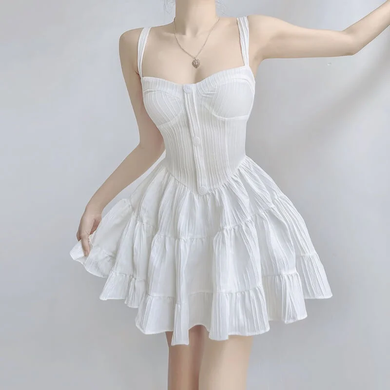 Elegant Princess Suspender Dress
