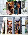 Interstellar DIY 3D Puzzles Wooden DIY Book Nook with Sensor Light