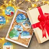 8Pcs/set Diamond Painting Beach Holiday Coaster Cup Cushion Home Decor