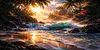 Luxury AB Velvet Diamond Painting Kit - Landscape