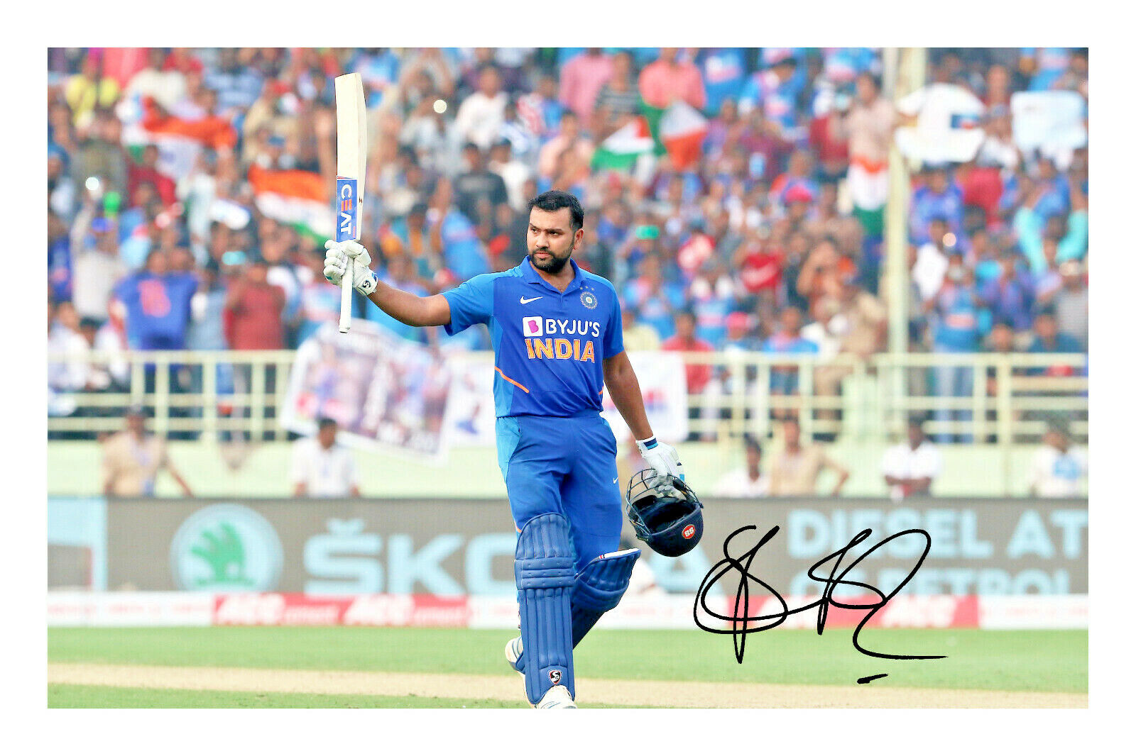 Rohit Sharma Signed A4 Photo Poster painting Print Autograph India Cricket