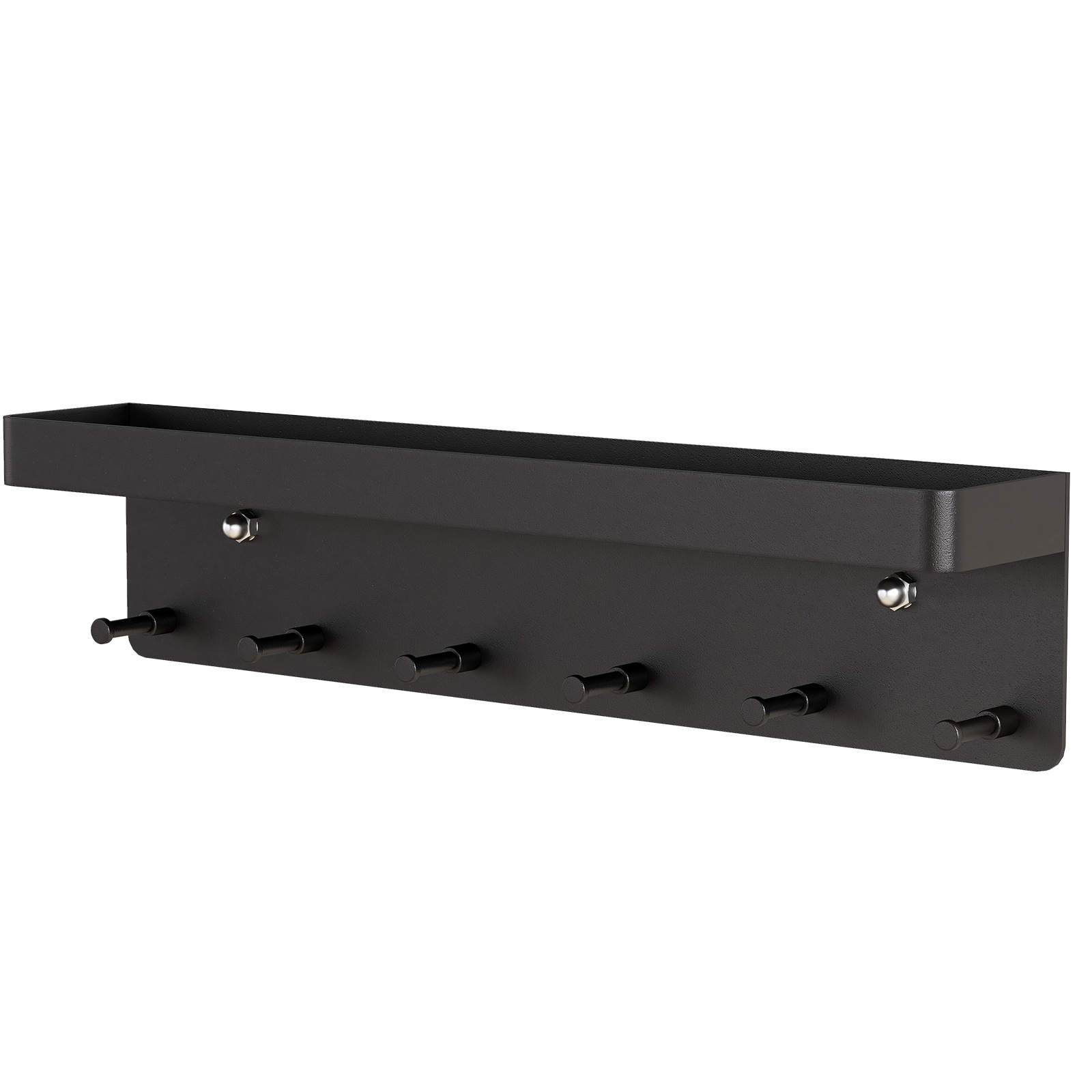 

Key Rack Hangers - Self-Adhesive Wall Mounted Key Rack Shelf with 6 Hooks, 501 Original