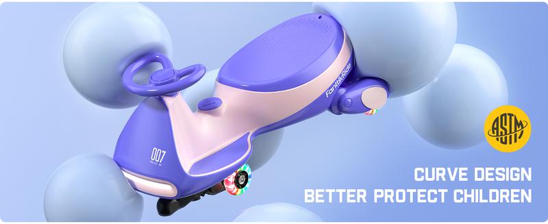 Product Introduction of FanttikRide N7 Electric Wiggle Car with Pedal, Ride on Toy 8