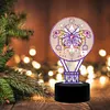 DIY Diamond Painting 7 Color Night Light Lamp Home Decoration Ornament Gift Kit(Butterfly)