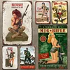 6pcs - Army Heroine - Vintage Metal Signs(8*12Inch/12*16Inch)-Pin-up-girls